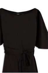 Acetinado Ruffle Dress Preto
