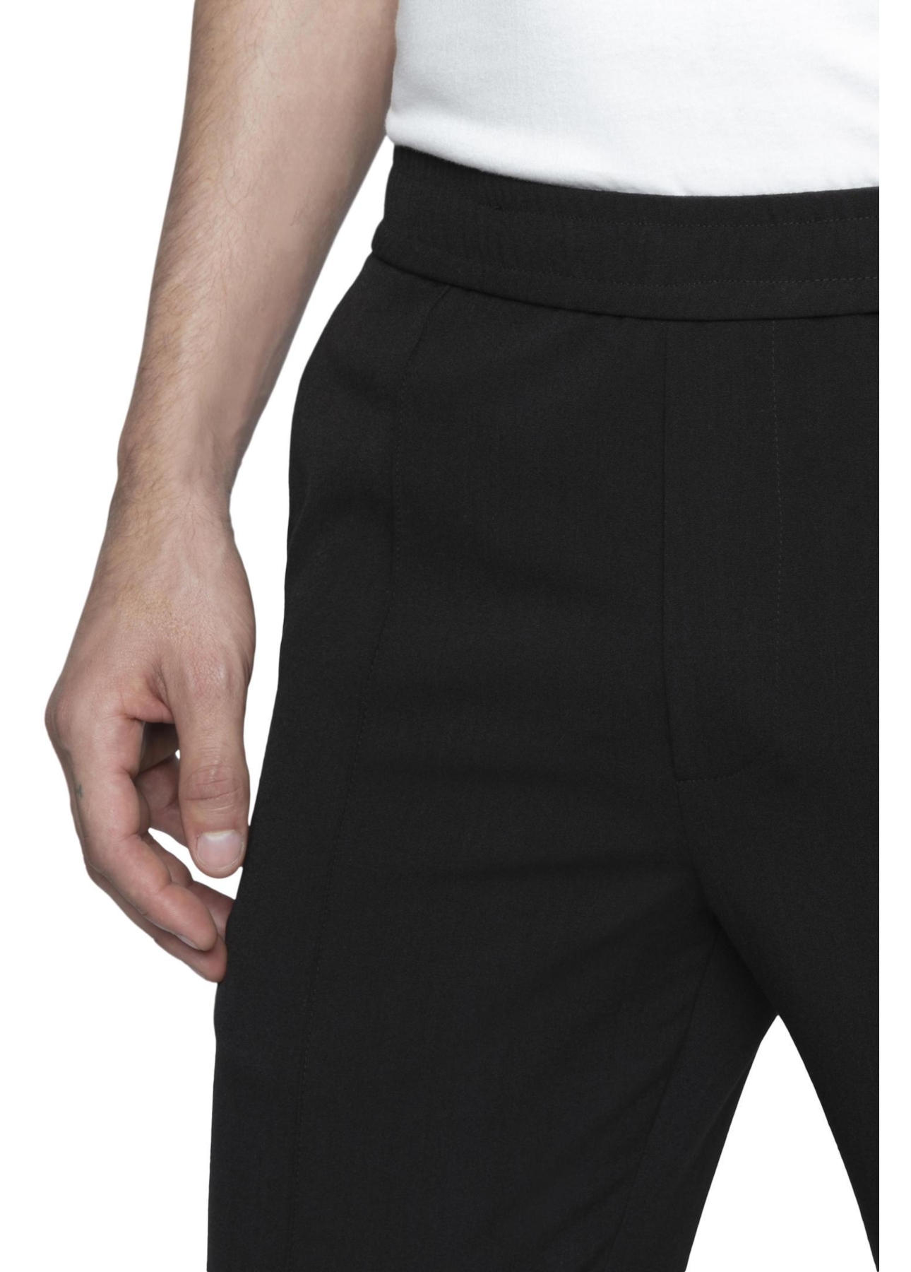 Alfaiataria Pv Spandex Jogger Trapezio Preto