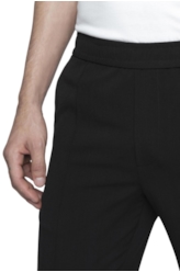 Alfaiataria Pv Spandex Jogger Trapezio Preto