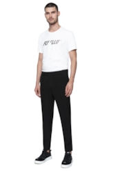 Alfaiataria Pv Spandex Jogger Trapezio Preto
