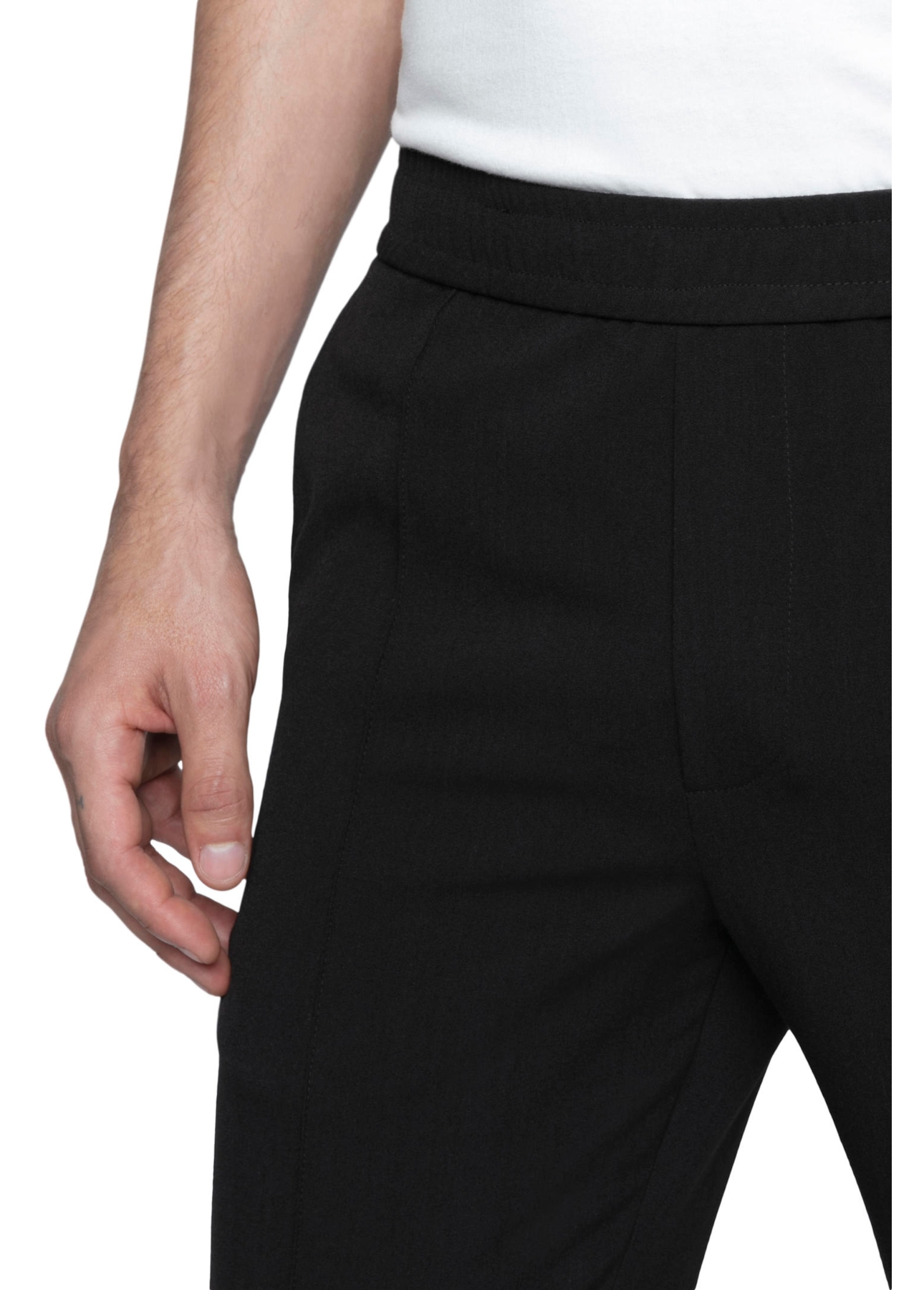 Alfaiataria Pv Spandex Jogger Trapezio Preto