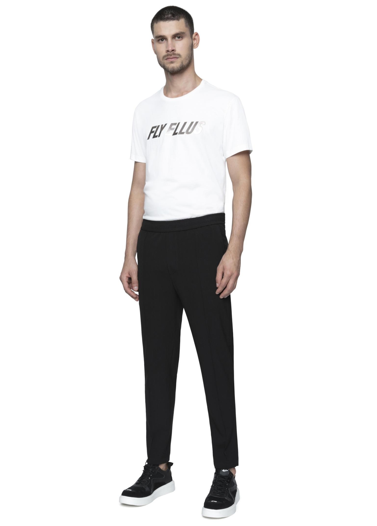 Alfaiataria Pv Spandex Jogger Trapezio Preto