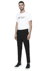 Alfaiataria Pv Spandex Jogger Trapezio Preto