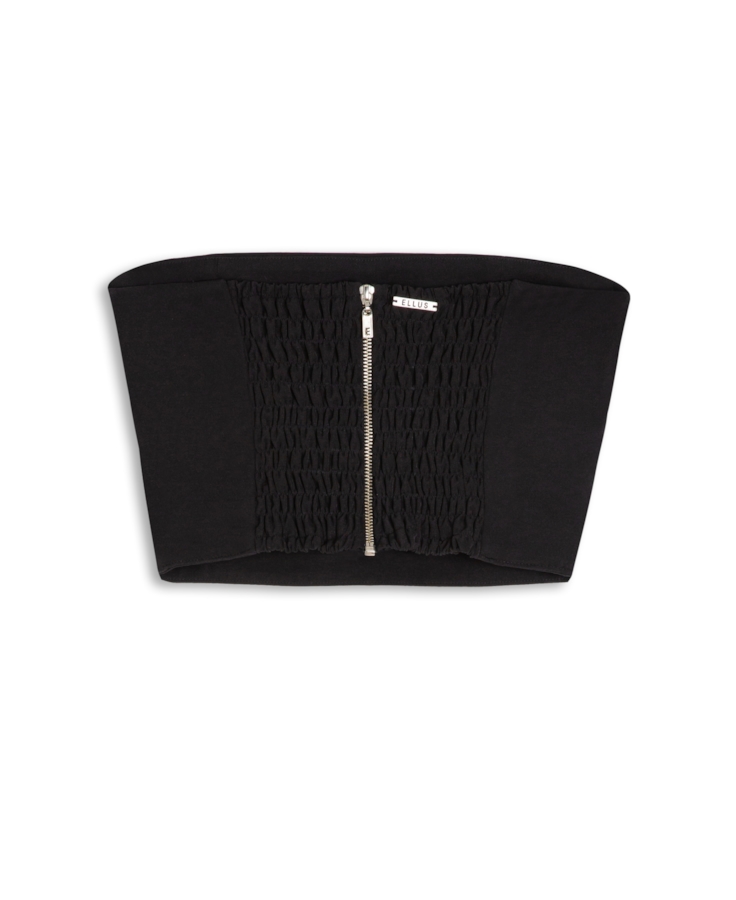 Alfaiataria Ultra Span Plus Cut Out Top Preto