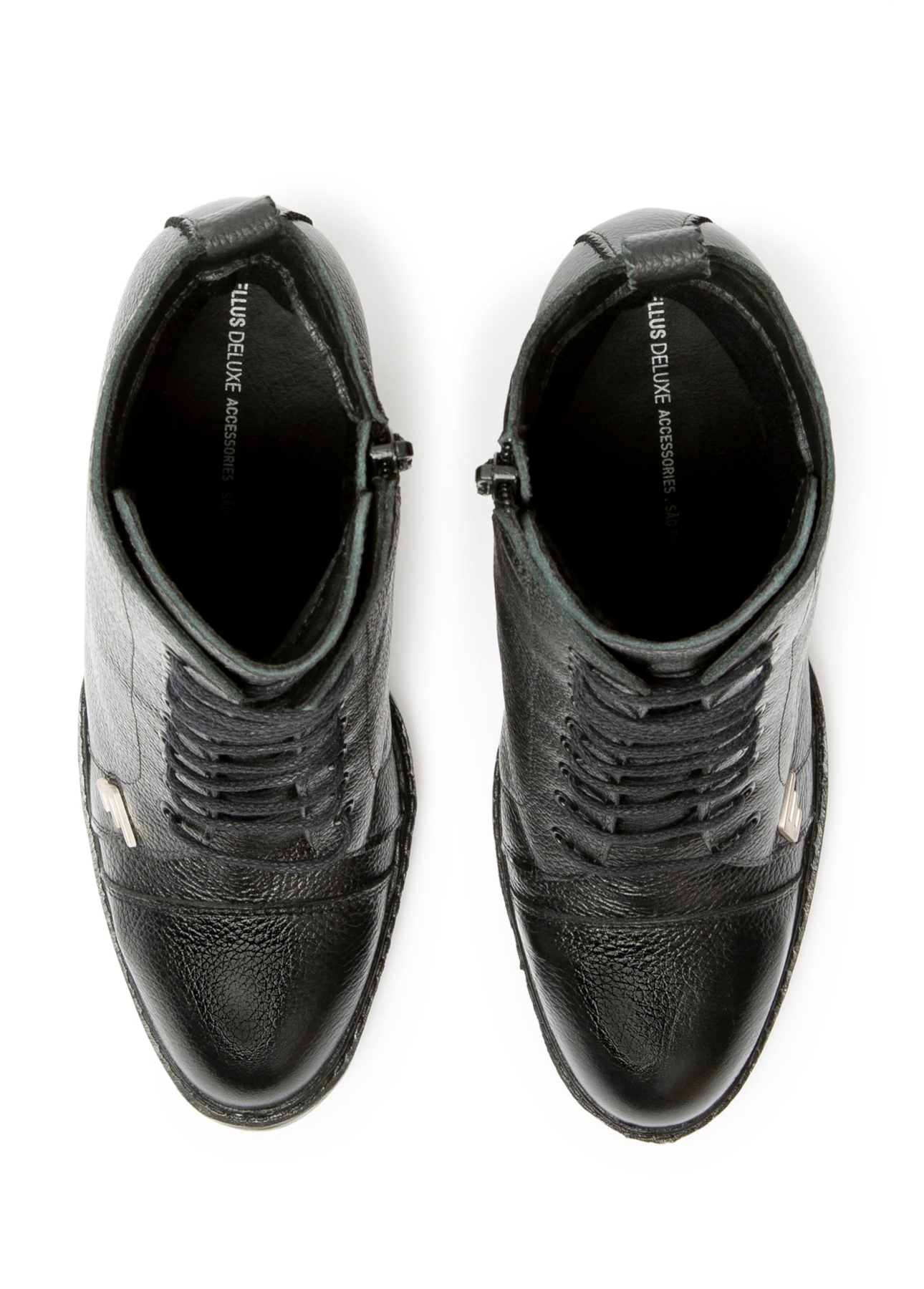 Ankle Coturno Ellus e Asa Basic Preto