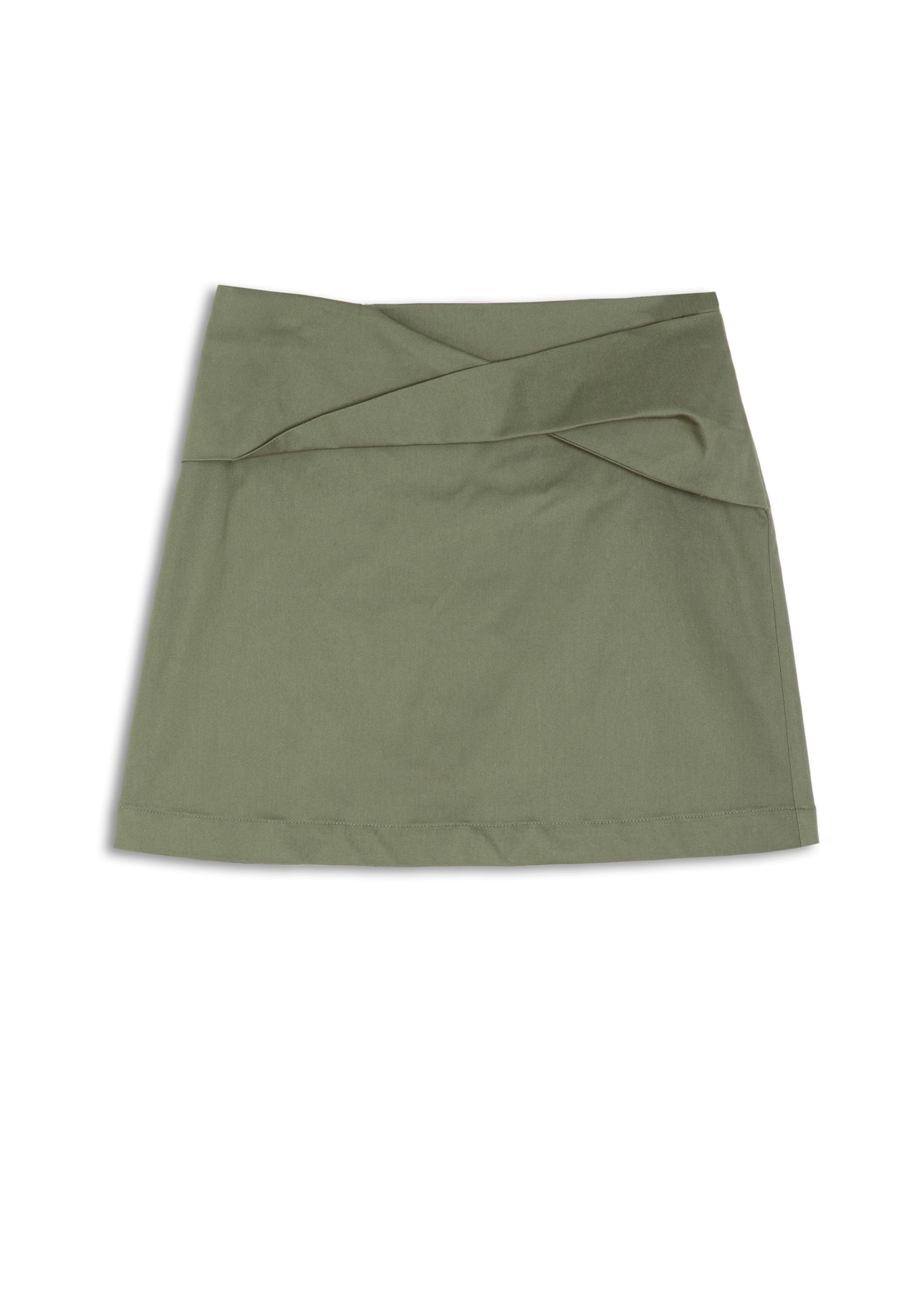 Anna Twist Skirt Verde Oliva