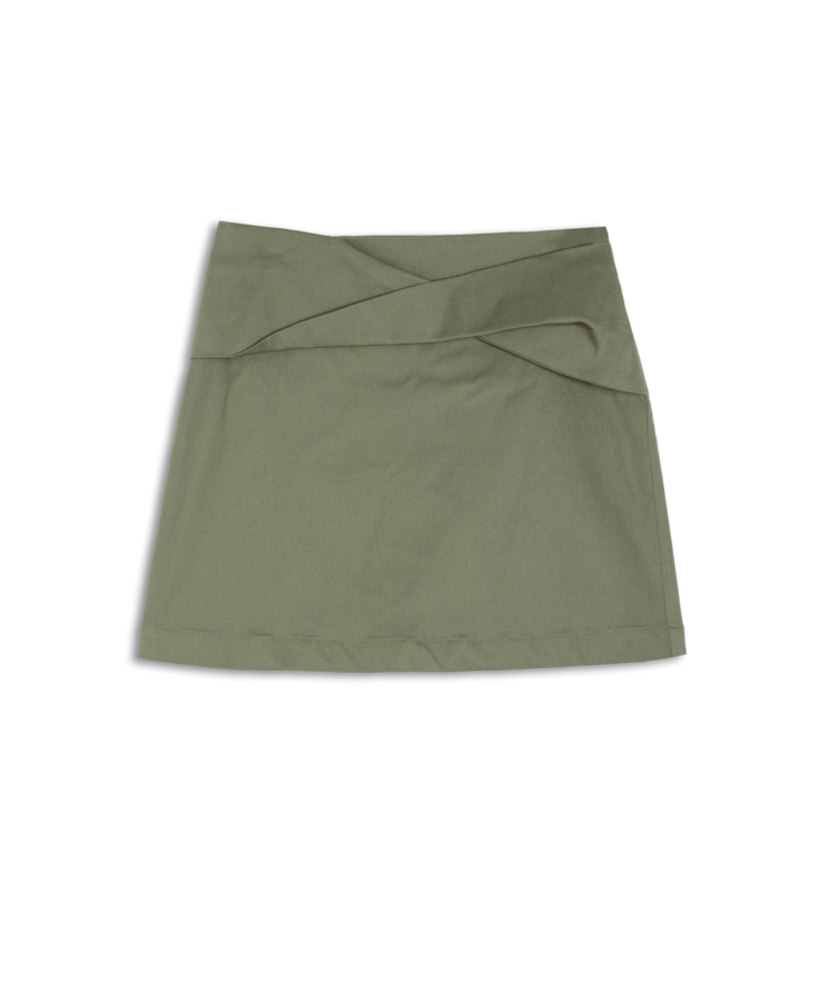 Anna Twist Skirt Verde Oliva