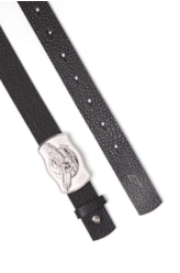 Belt Eagle Silver Ellus Preto