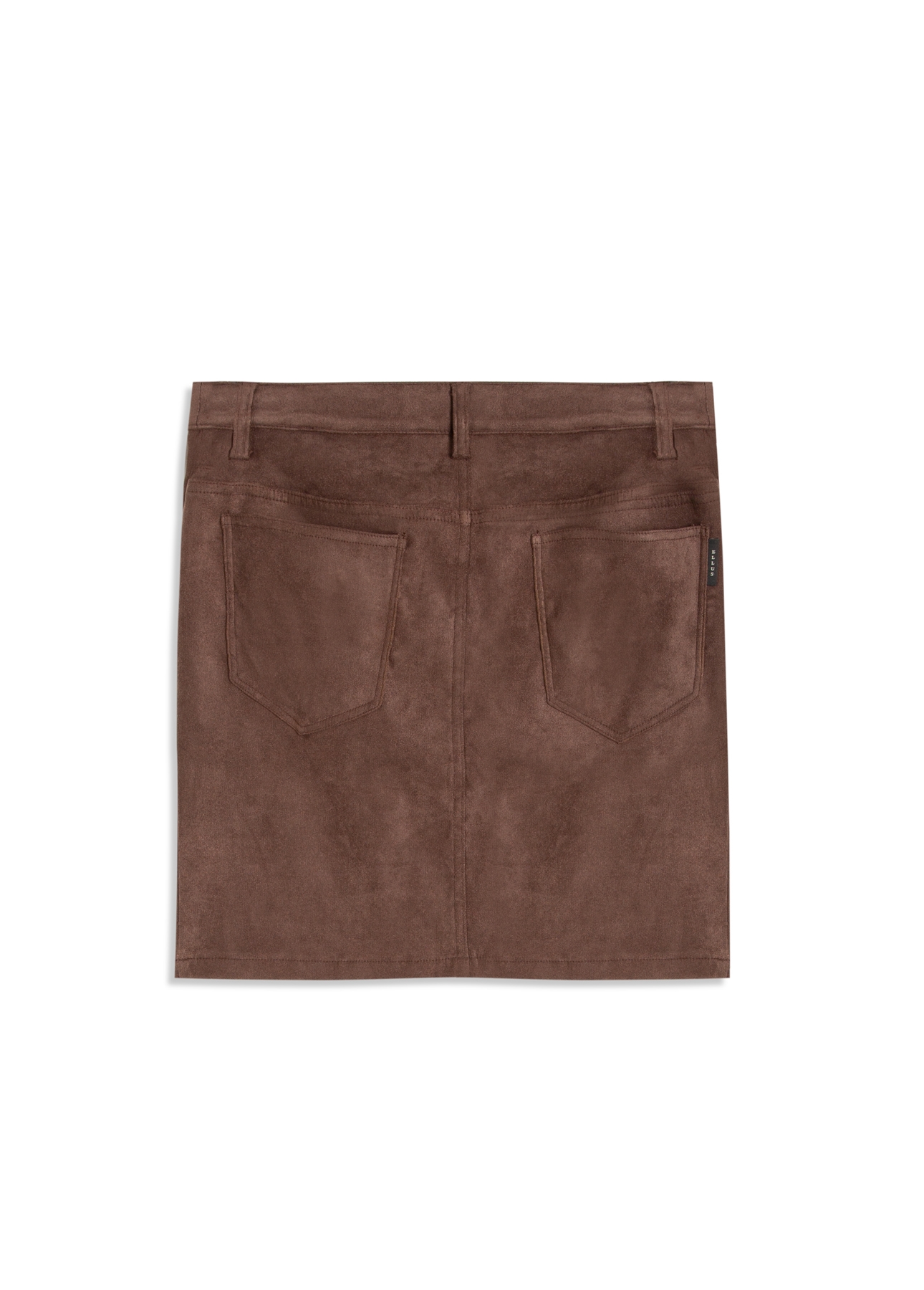 Bengaline Suede Back Slit Marrom