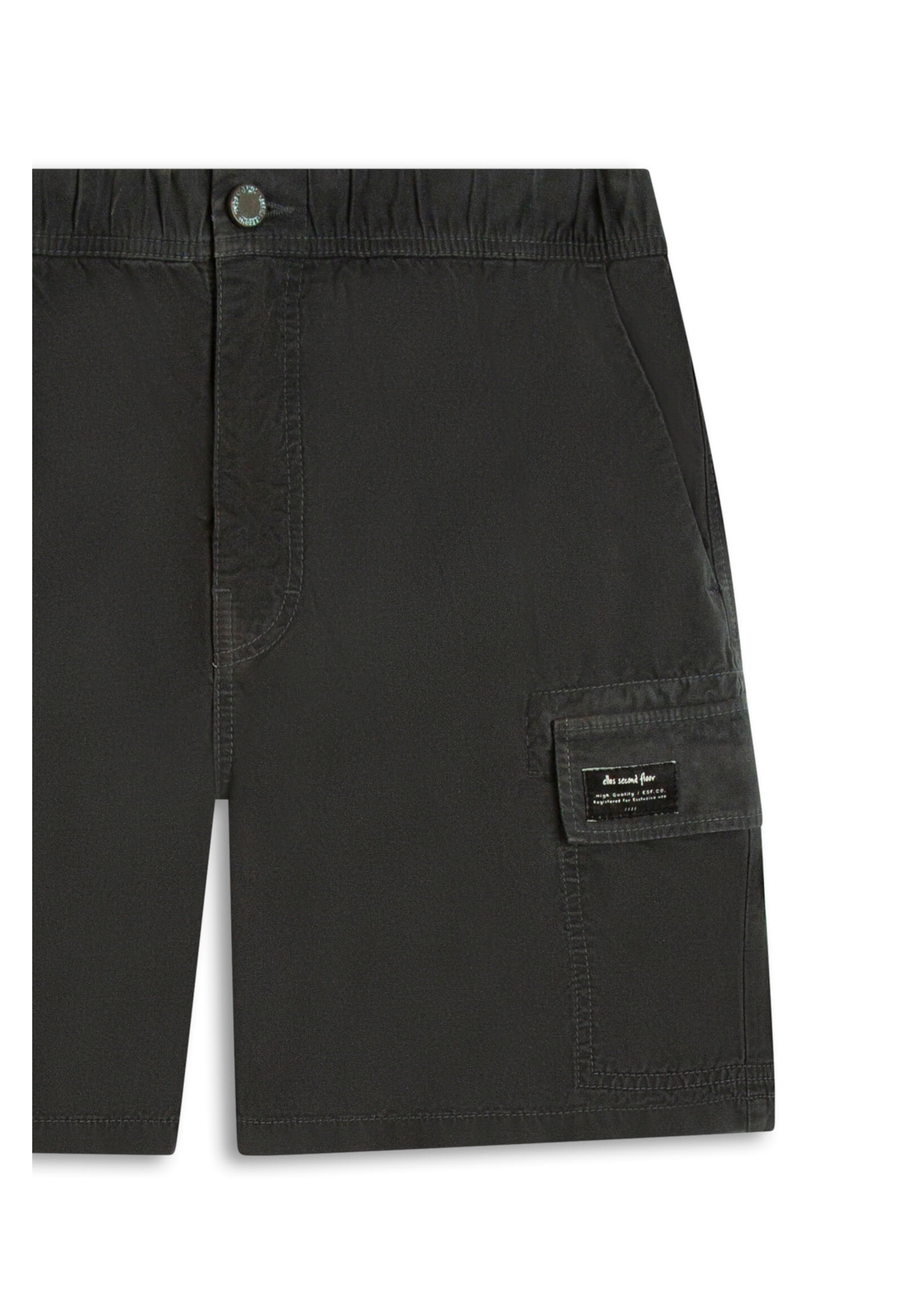 Bermuda 2nd Floor Color Twill Loose Cargo Grafite