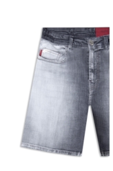 Bermuda Black Cross Skate 5 Pockets Lav. Grey Com Sky