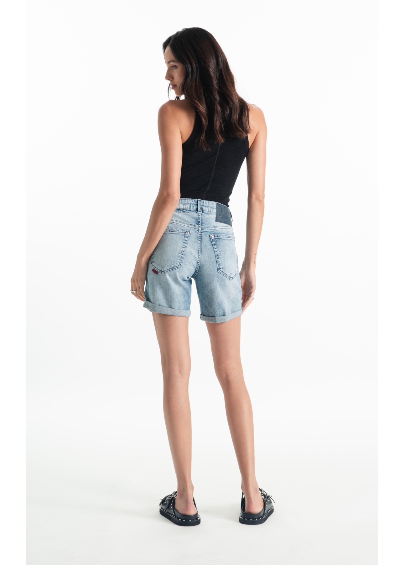 Bermuda Classic Denim Elastic Classic 5 Pocket Lav.Claro C/ Sky