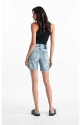 Bermuda Classic Denim Elastic Classic 5 Pocket Lav.Claro C/ Sky