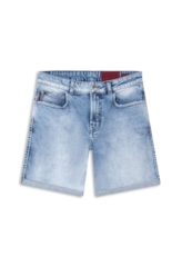 Bermuda Classic Denim Elastic Classic 5 Pocket Lav.Claro C/ Sky