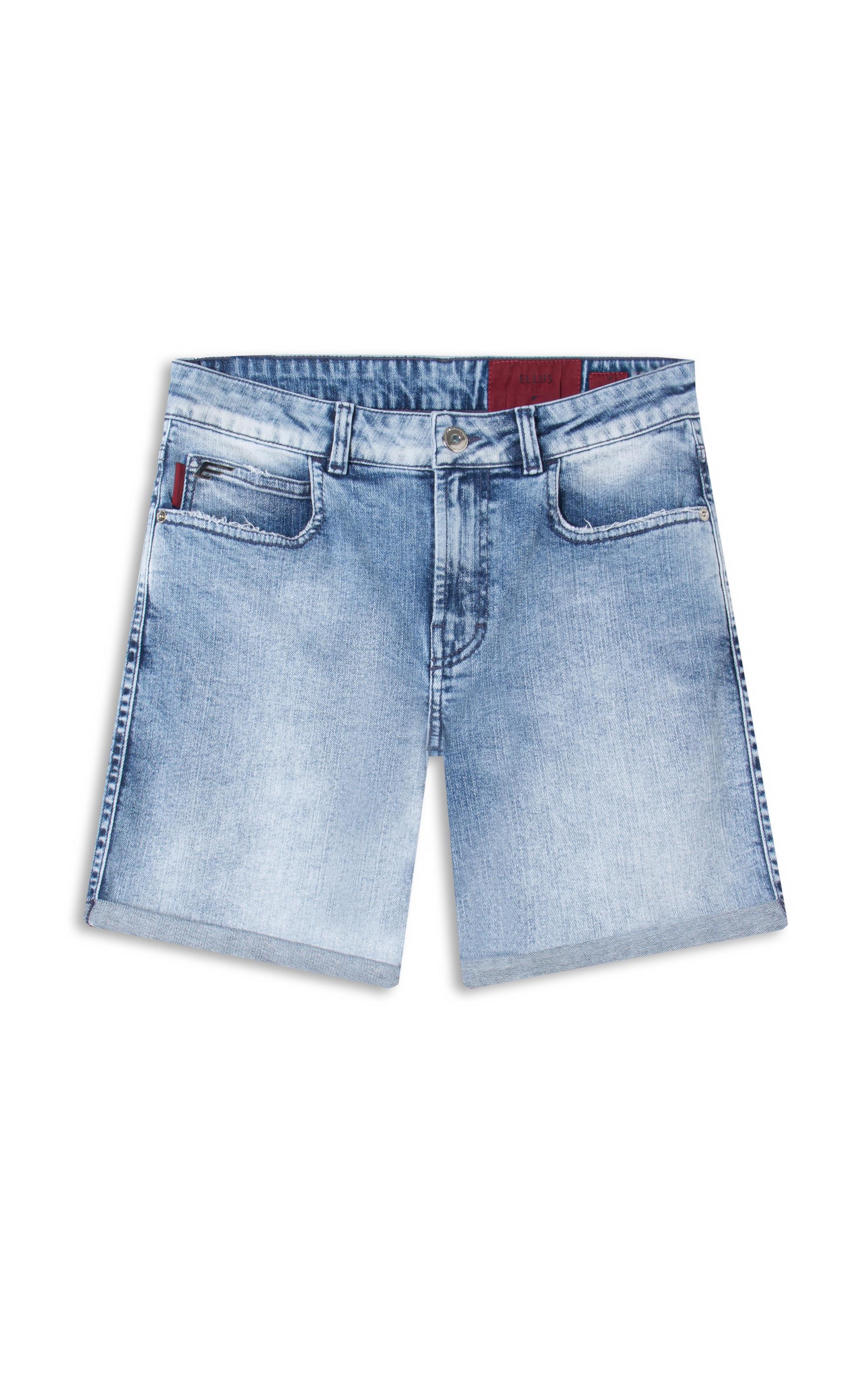 Bermuda Classic Denim Elastic Classic 5 Pocket Lav.Claro C/ Sky