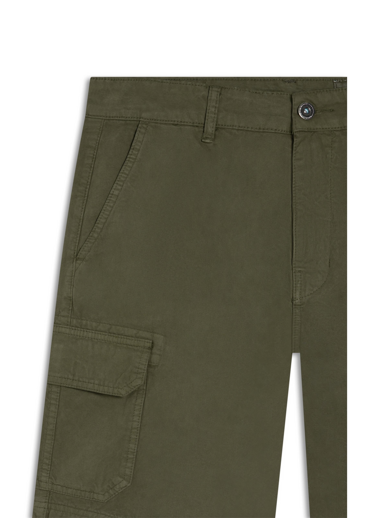 Bermuda Colo Long Cargo Verde Escuro