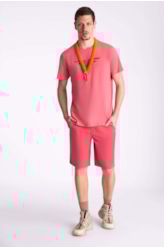 Bermuda Color Canvas Goiaba