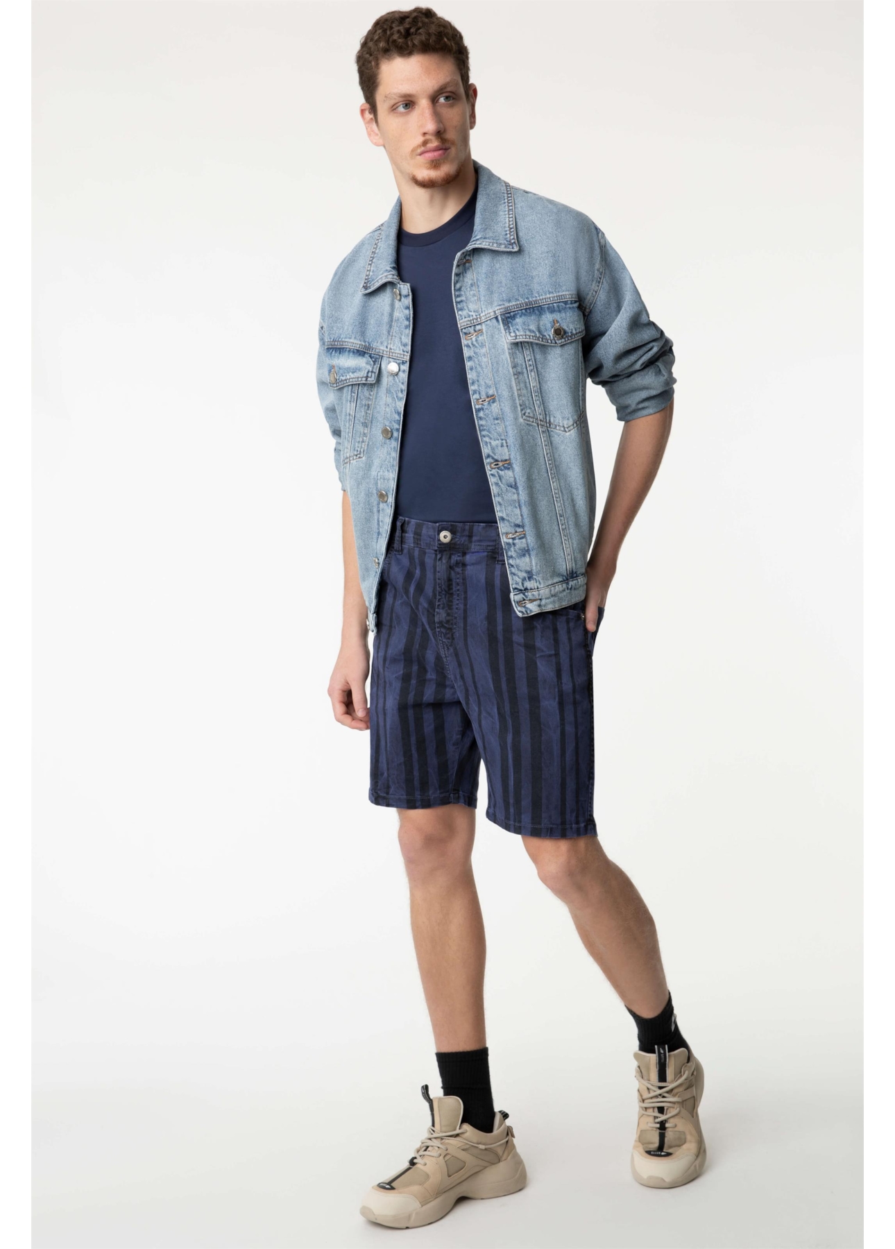 Bermuda Color Fit Urban Azul Bic