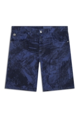 Bermuda Color Print Rock Old Purple