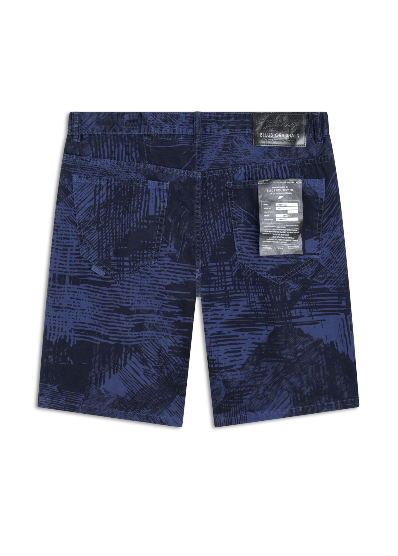 Bermuda Color Print Rock Old Purple