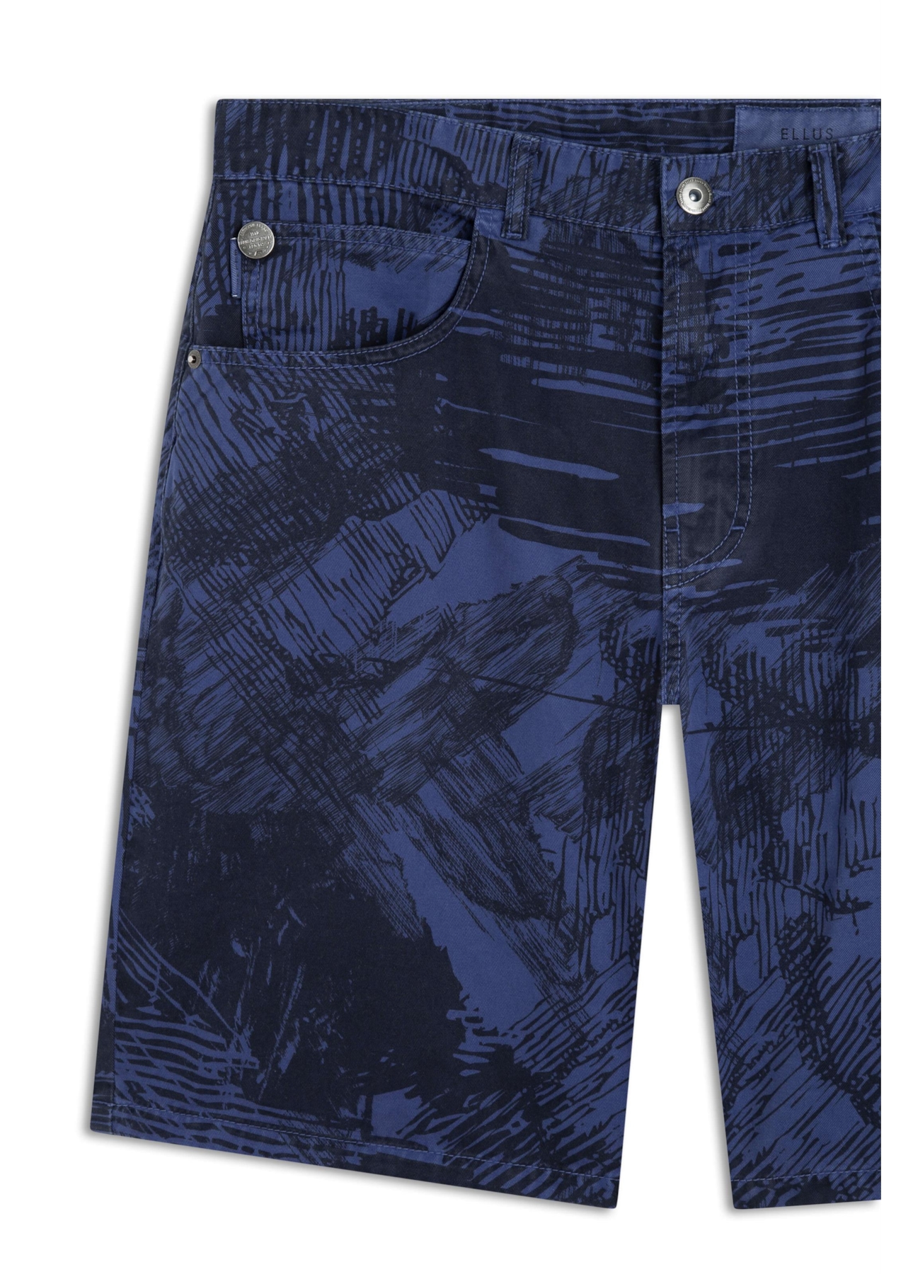 Bermuda Color Print Rock Old Purple