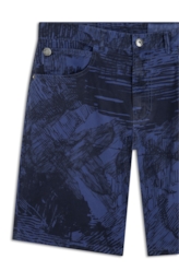 Bermuda Color Print Rock Old Purple