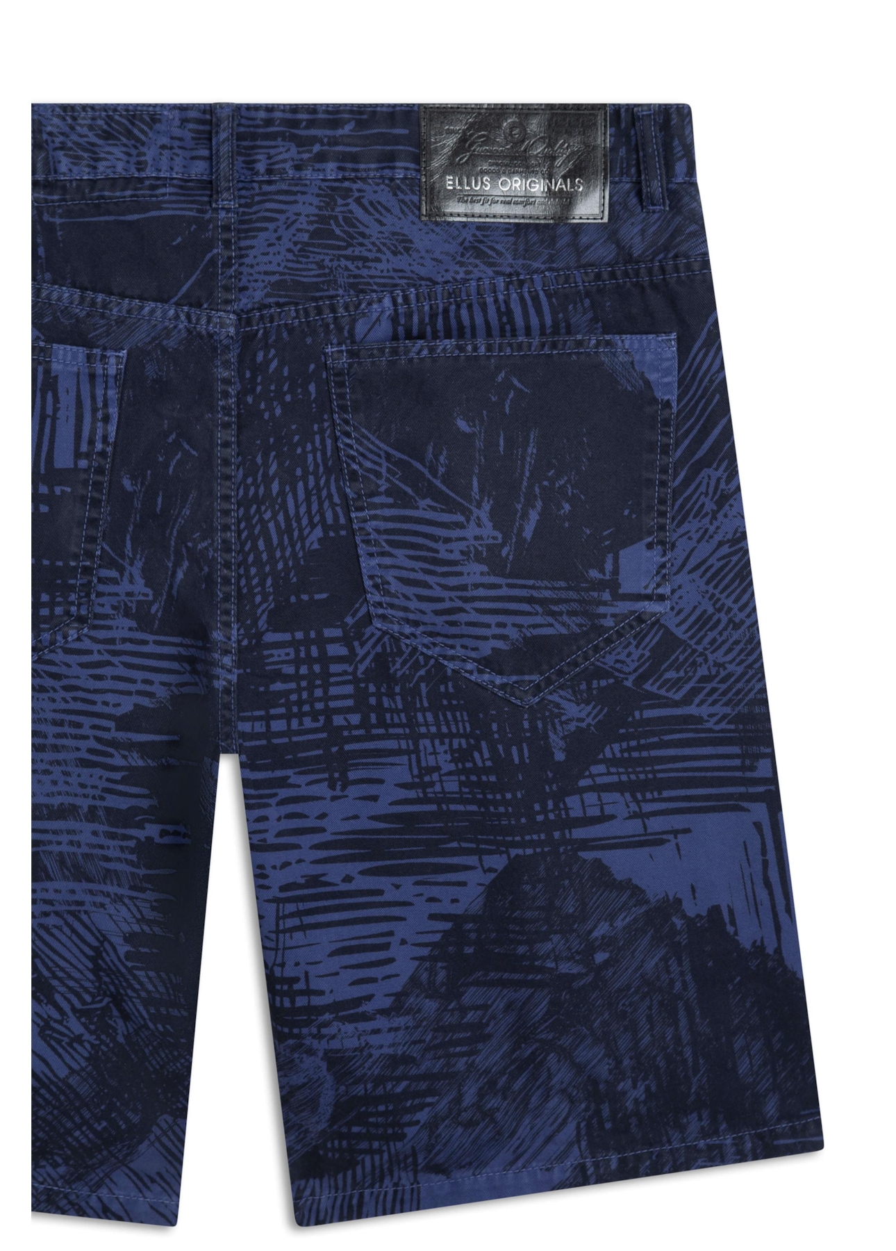 Bermuda Color Print Rock Old Purple
