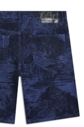Bermuda Color Print Rock Old Purple
