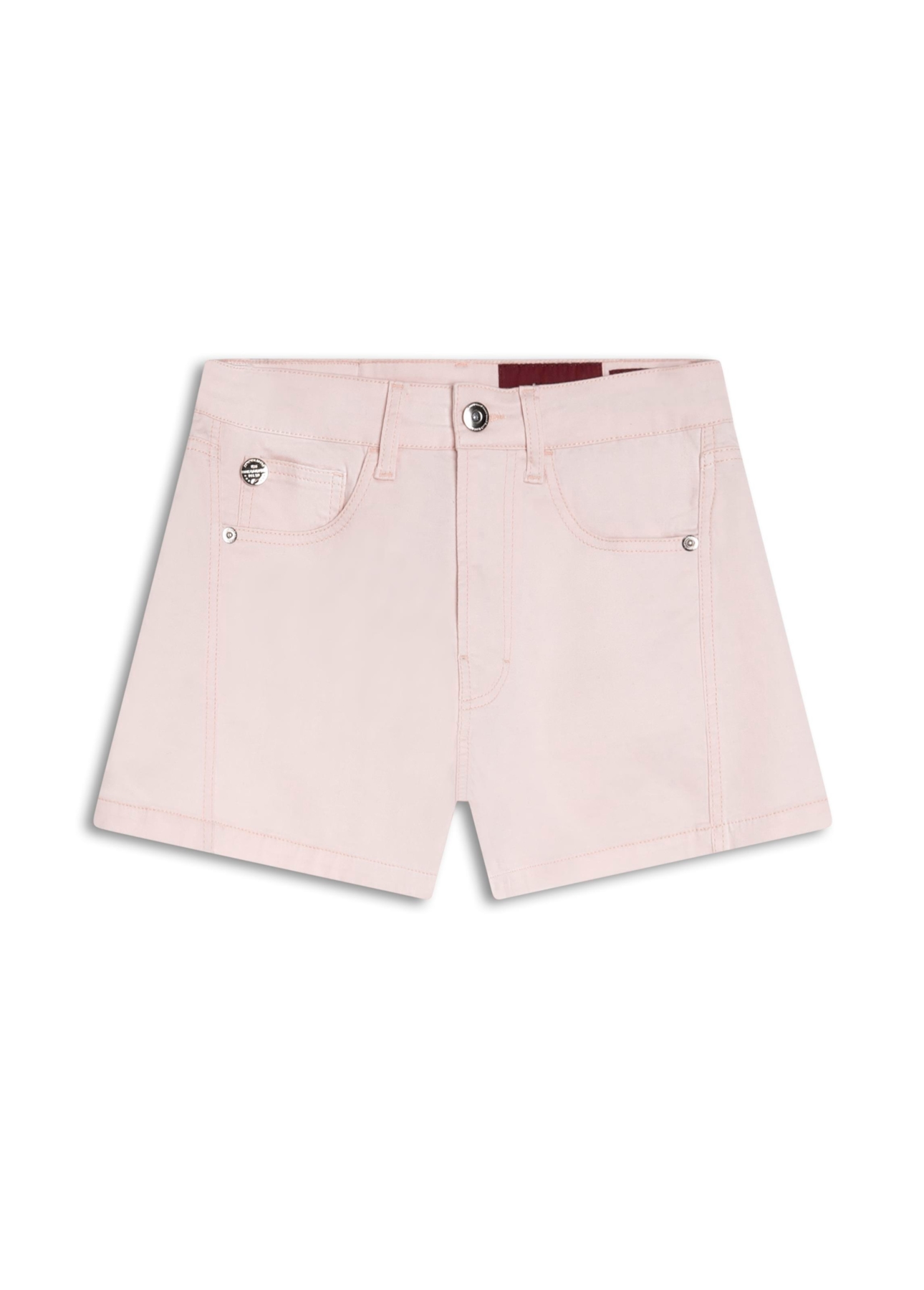 Bermuda Color Satin (Boyish) Lat Deslocada Rosa