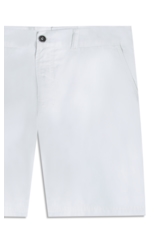 Bermuda Color Twill Classic Branco