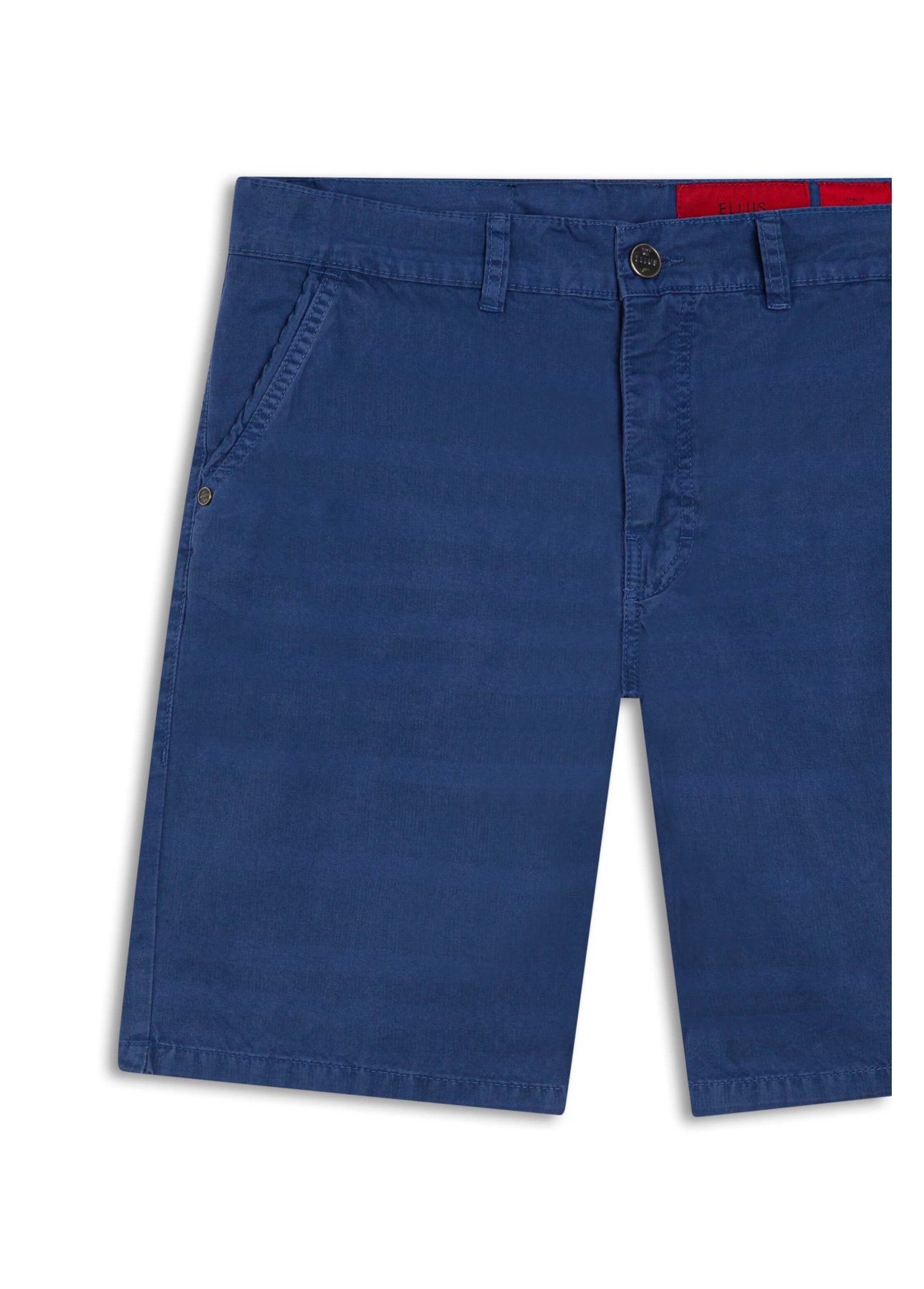 Bermuda Color Twill Linen Stripe Bold Azul Jeans
