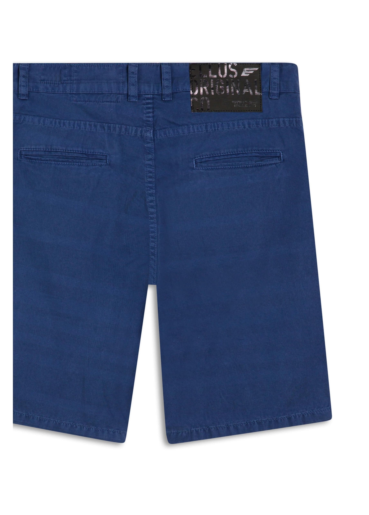 Bermuda Color Twill Linen Stripe Bold Azul Jeans