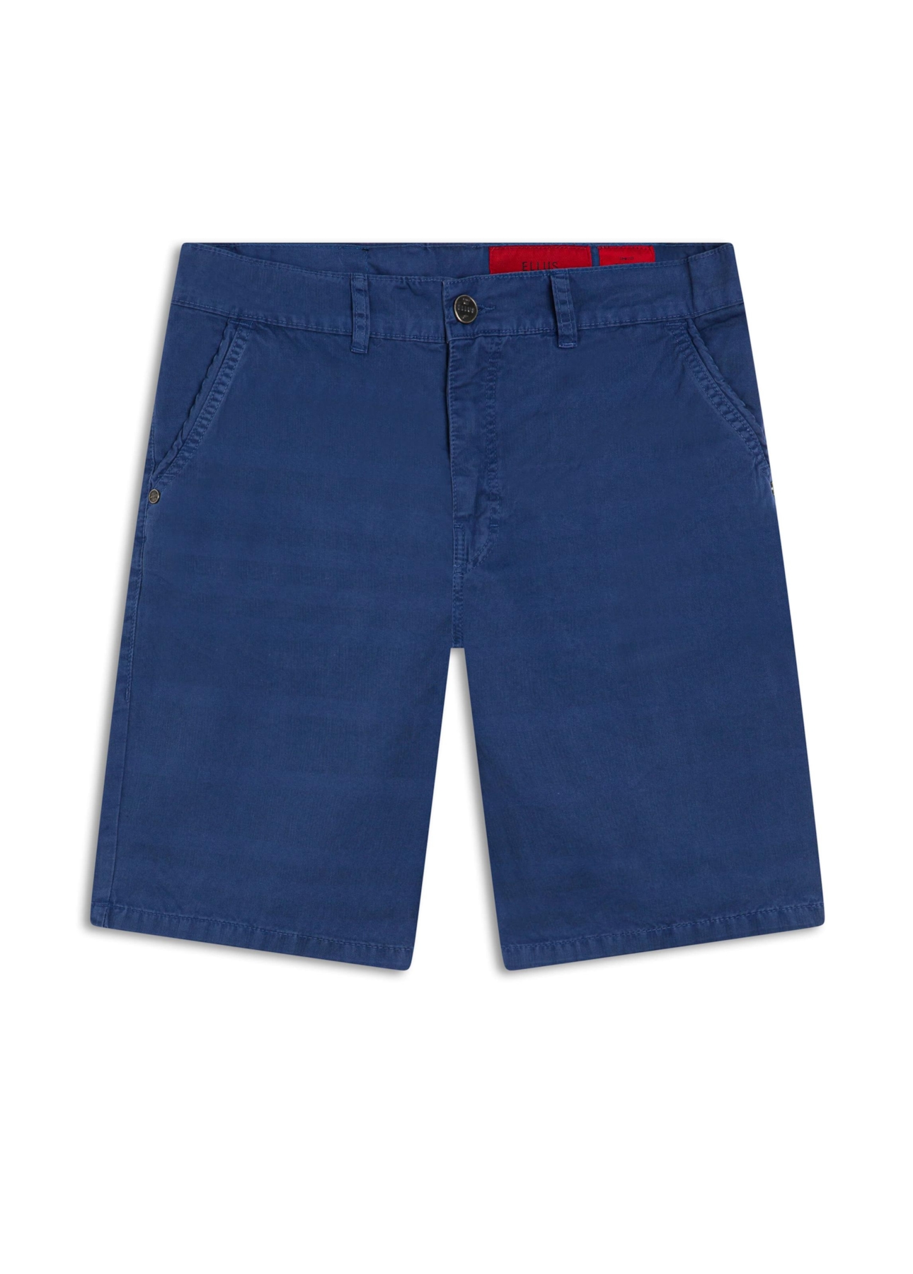Bermuda Color Twill Linen Stripe Bold Azul Jeans