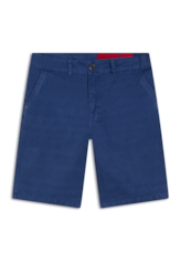 Bermuda Color Twill Linen Stripe Bold Azul Jeans