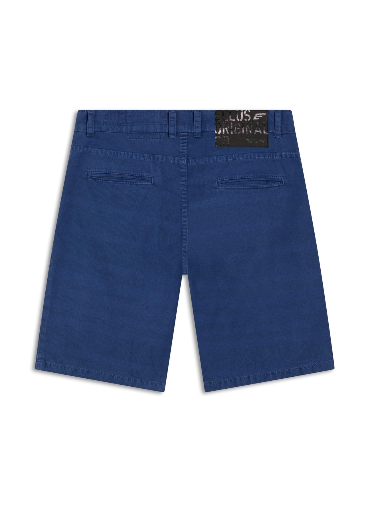 Bermuda Color Twill Linen Stripe Bold Azul Jeans