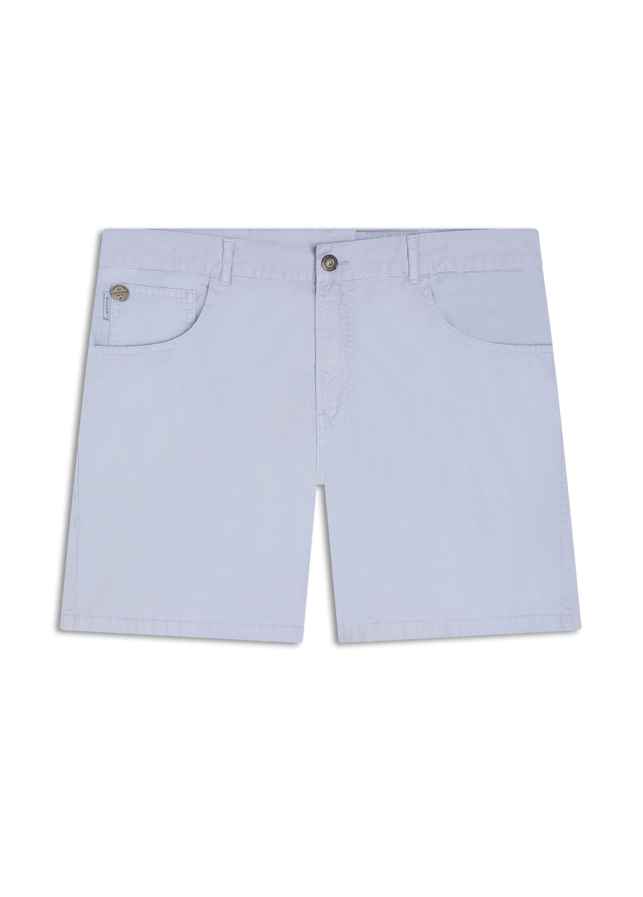 Bermuda Color Twill Loose Azul Claro