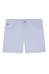 Bermuda Color Twill Loose Azul Claro