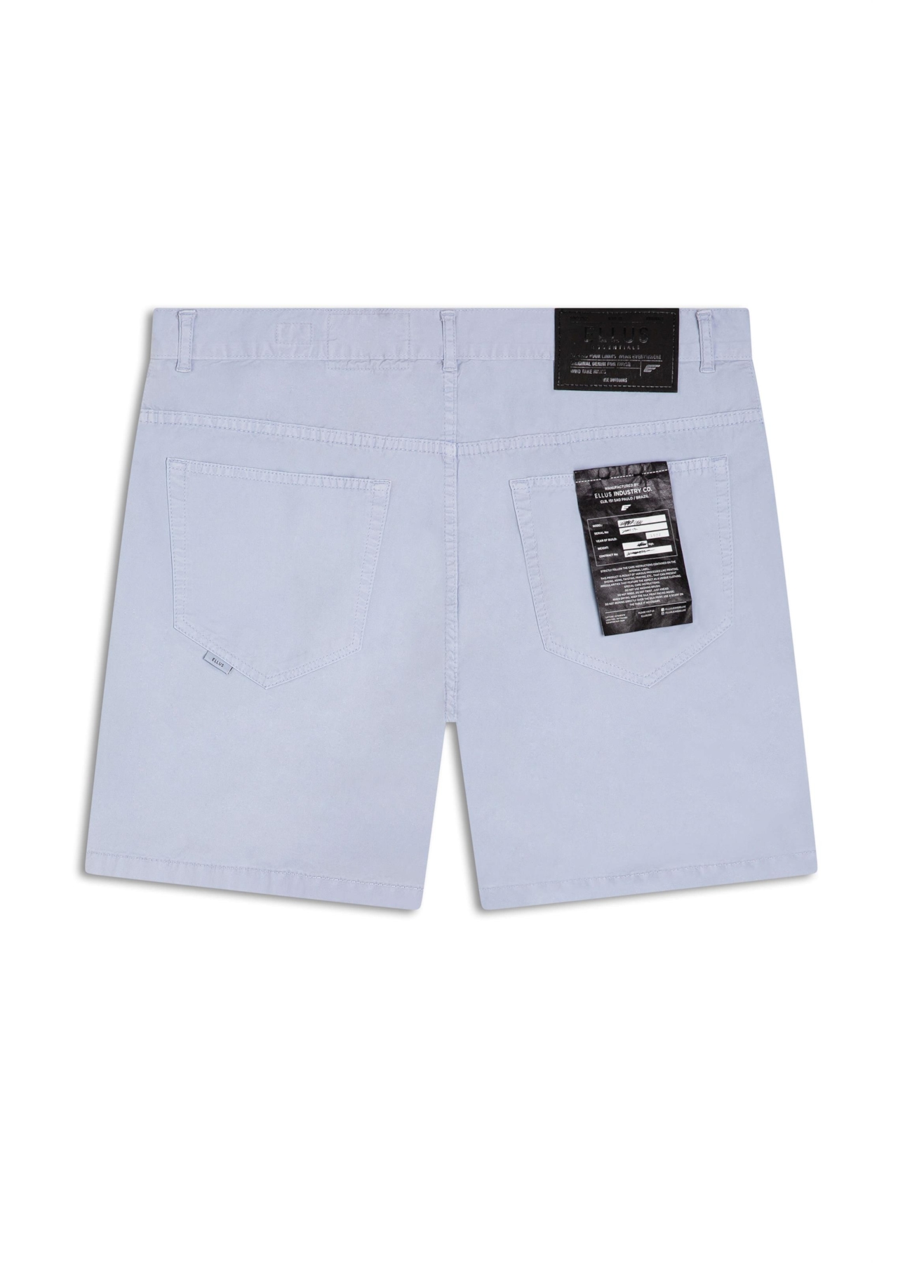 Bermuda Color Twill Loose Azul Claro