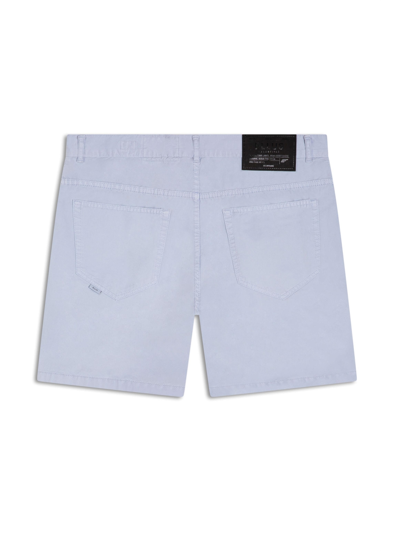 Bermuda Color Twill Loose Azul Claro