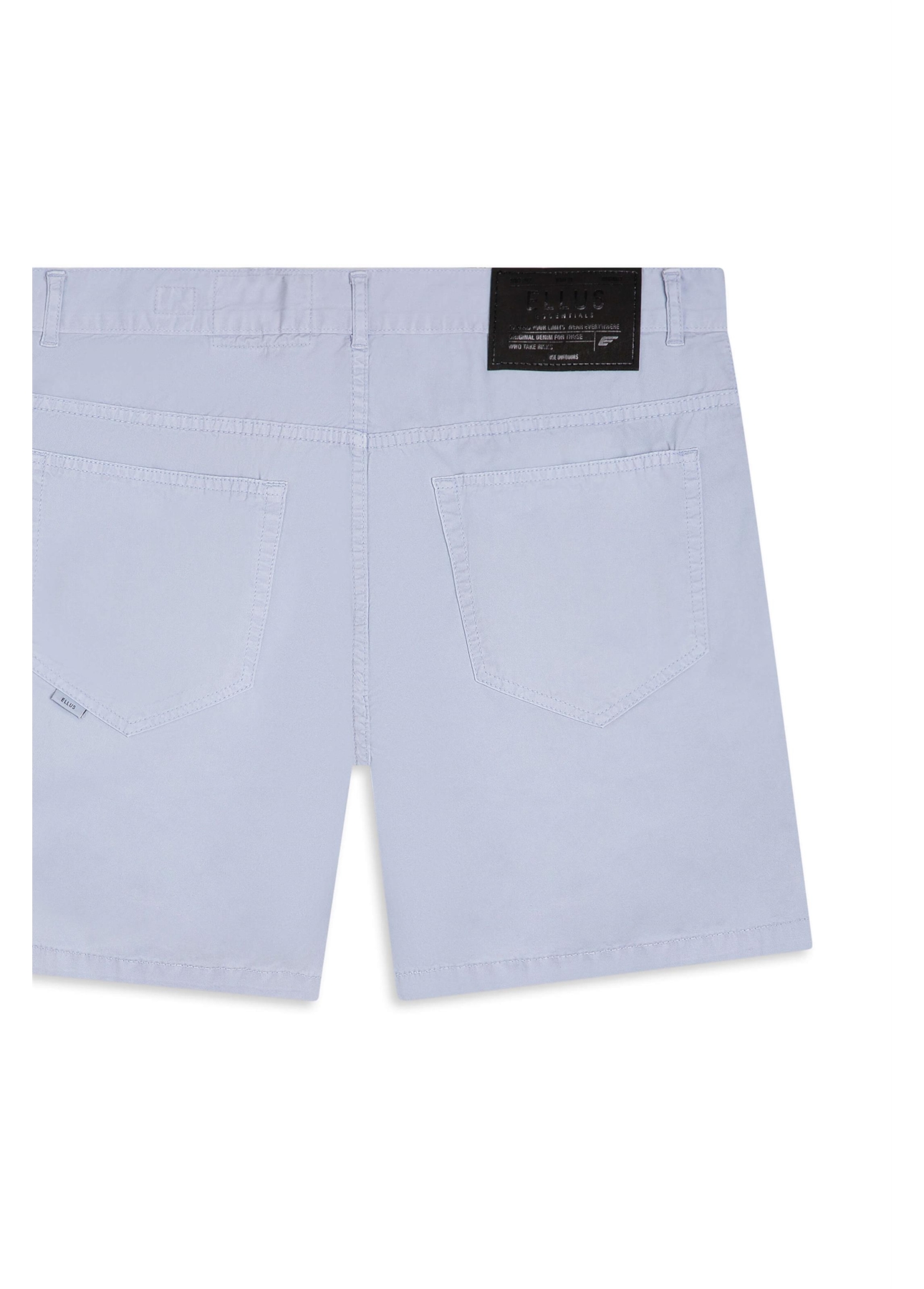 Bermuda Color Twill Loose Azul Claro