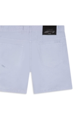 Bermuda Color Twill Loose Azul Claro