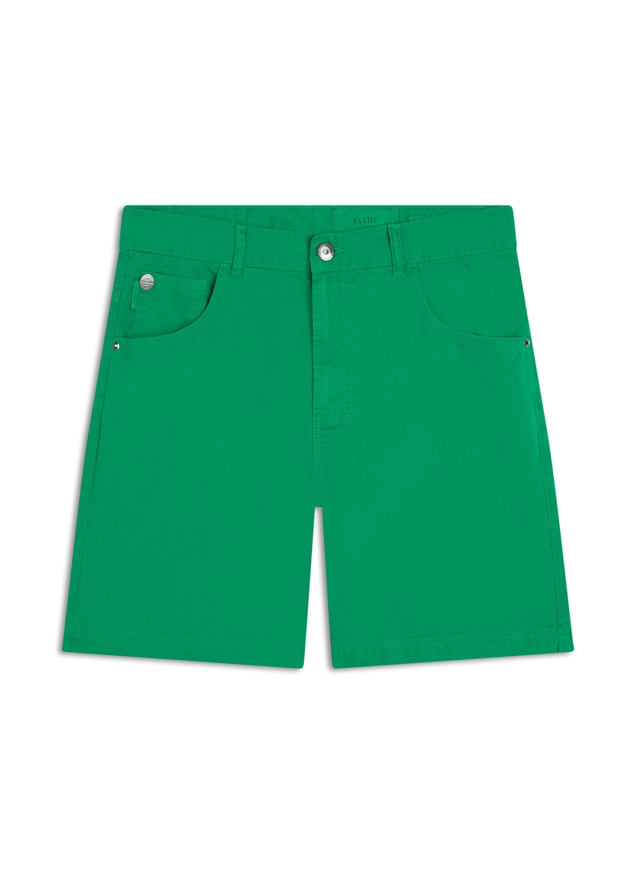 Bermuda Color Twill Loose Verde Bandeira