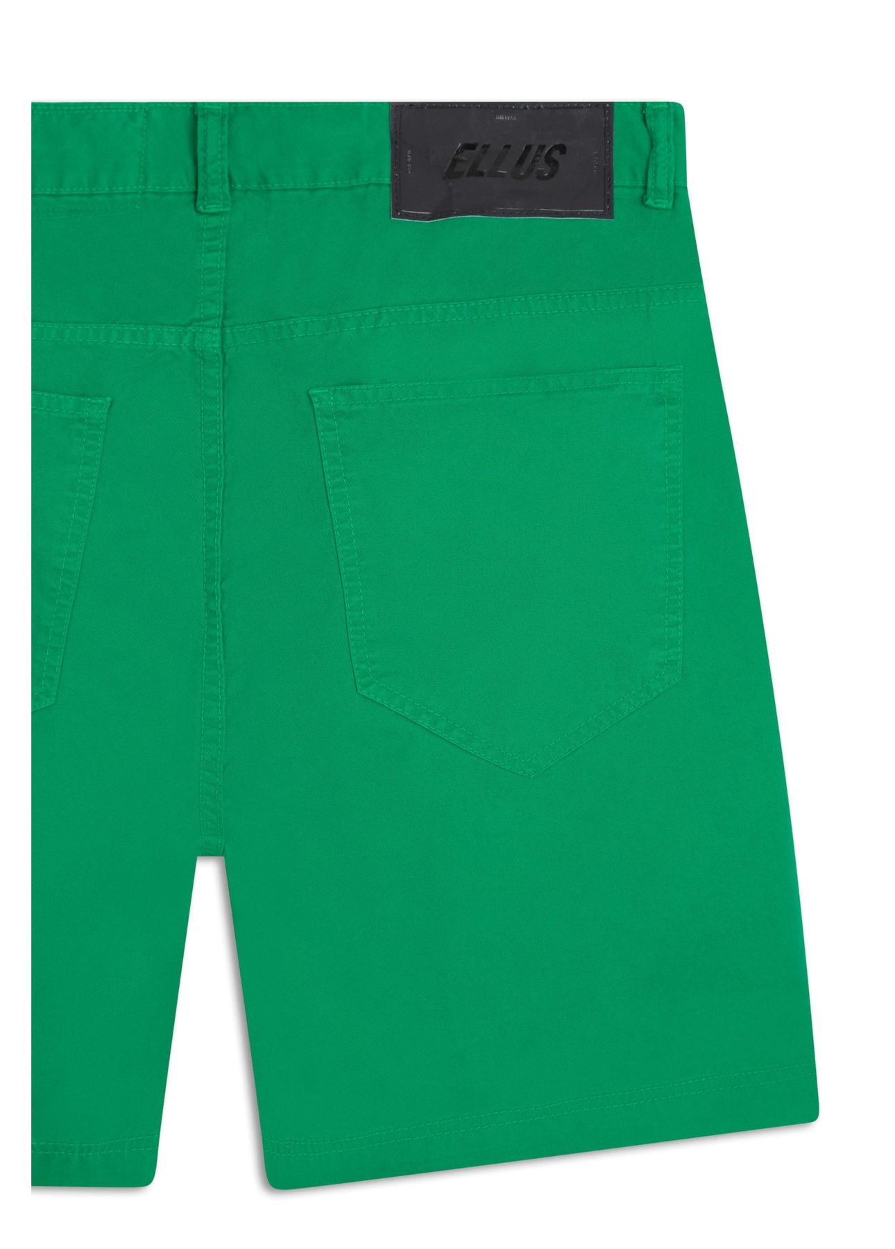 Bermuda Color Twill Loose Verde Bandeira
