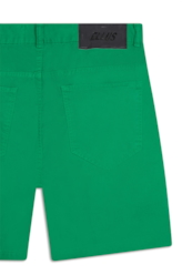 Bermuda Color Twill Loose Verde Bandeira