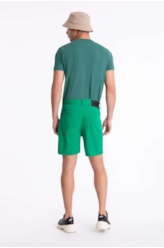 Bermuda Color Twill Loose Verde Bandeira