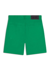 Bermuda Color Twill Loose Verde Bandeira