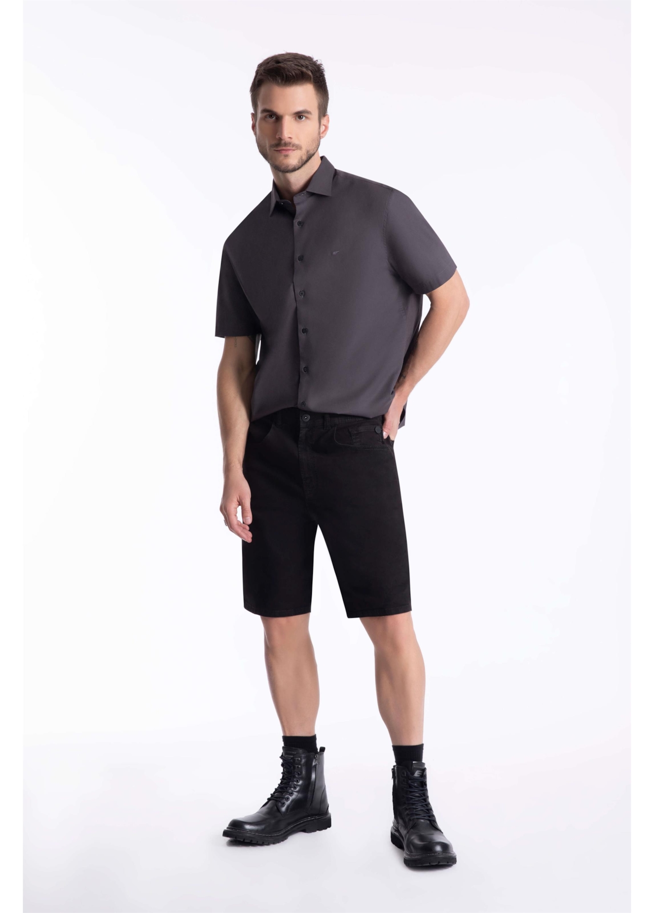 Bermuda Color Twill Power Café