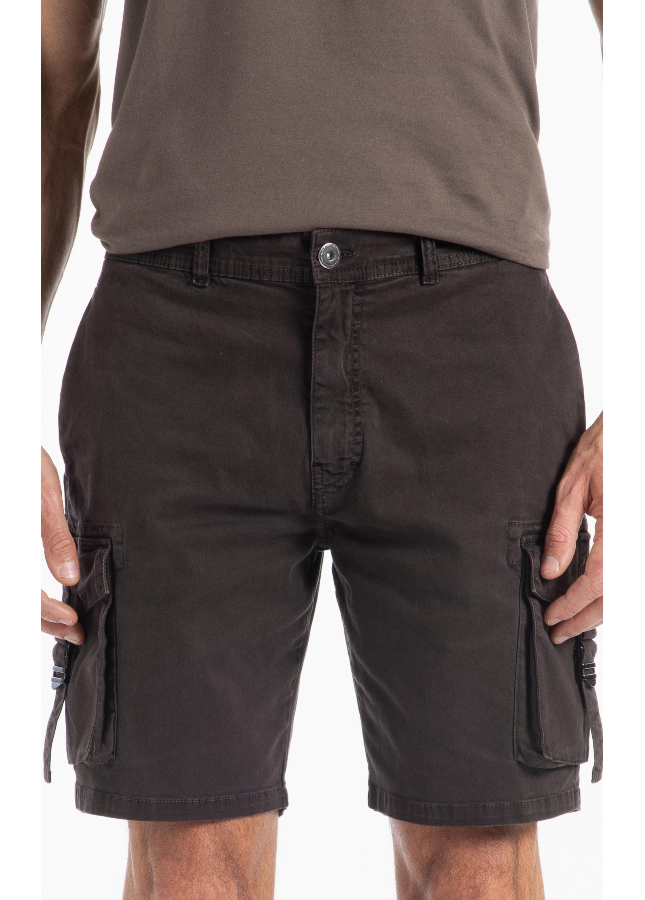 Bermuda Color Twill Power Cargo Plumbo