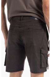 Bermuda Color Twill Power Cargo Plumbo