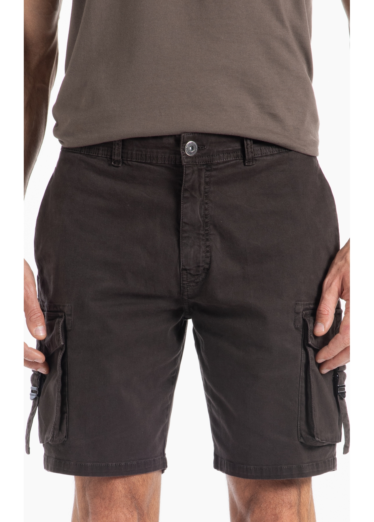 Bermuda Color Twill Power Cargo Plumbo